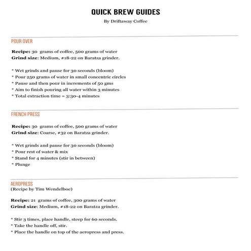 Brewing with a French Press | PDF