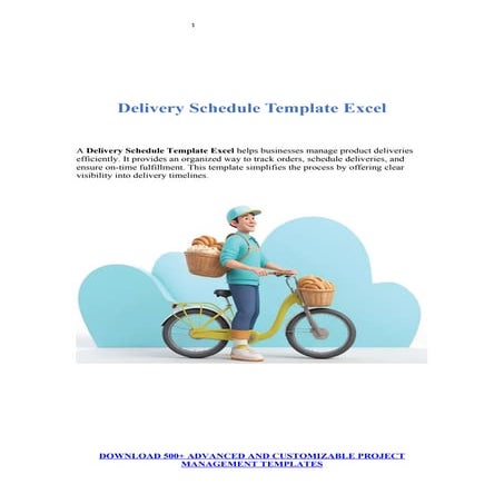 Quick Guide to Delivery Schedule Template Excel.docx
