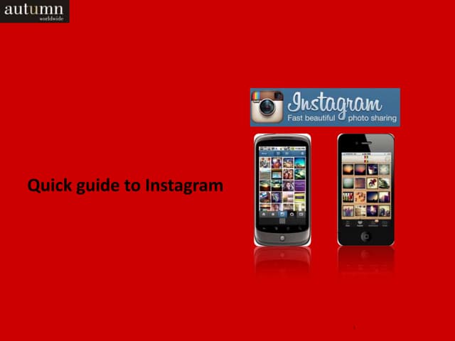 Quick guide to Instagram