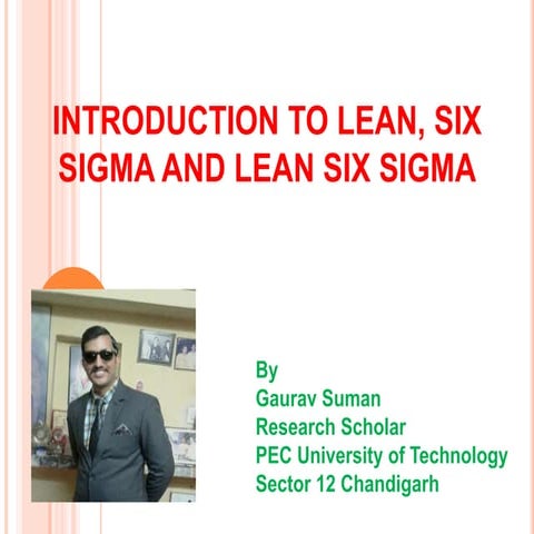 Lean 6 sigma | PPTX