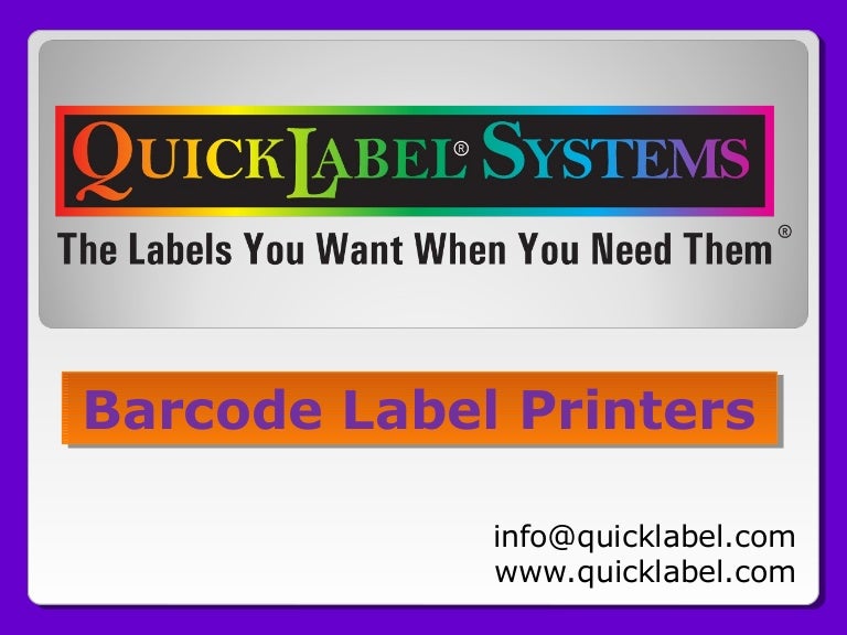 barcode label system
