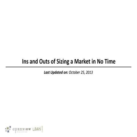 How to Size a Market Opportunity — Fast