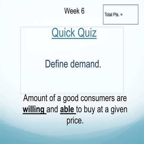 Quick Quiz Week6