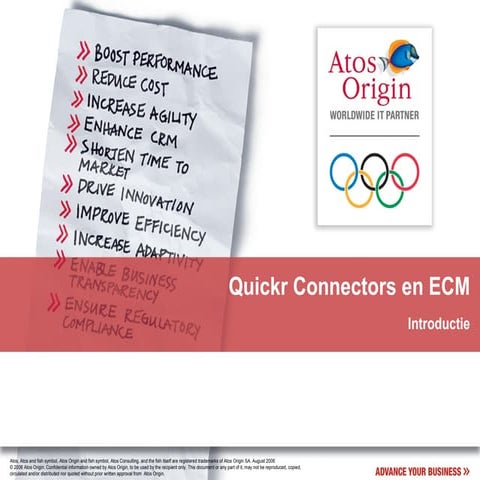 Quickr Connectors and ECM