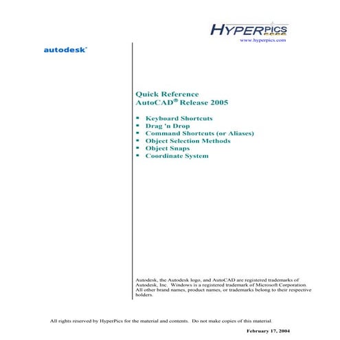 Quick reference r2005