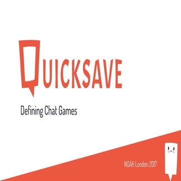 Quicksave - NOAH17 London | PDF