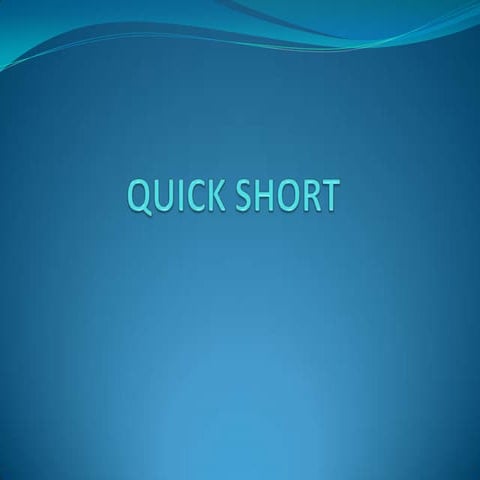 Quick short | PPTX