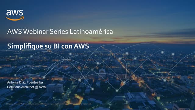 Simplifique su BI con AWS