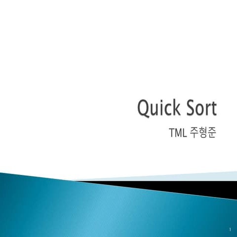 Quick sort | PPT