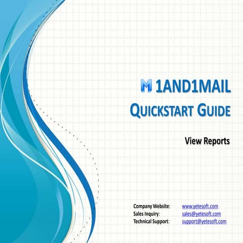 1and1Mail Quickstart Guide - View Reports
