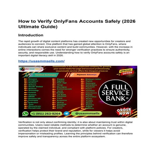 _ Quick Start Guide to Buy Verified OnlyFans Accounts for Online ...