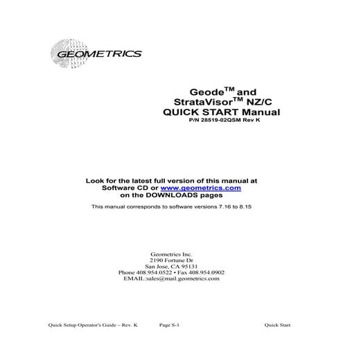 Quick start manual  geode