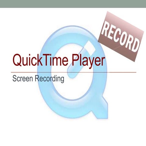 QuickTime Screen Recording
