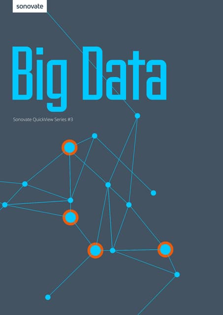 Quick view Big Data, brought by Oomph!, courtesy of our partner Sonovate 