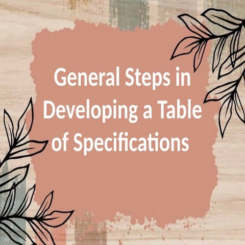 Crafting Effective Tables of Specifications (TOS).pptx