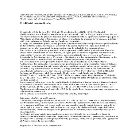 Quie005 po dc1_plantas tóxicas anexo 5. legislación orden_190_de_2004.pdf