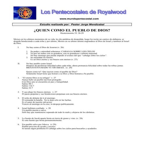 Quien Como El Pueblo De Dios