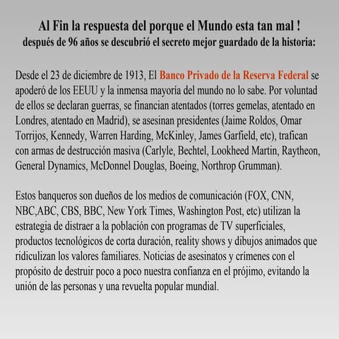 Quienes son los que mandan verdaderamente