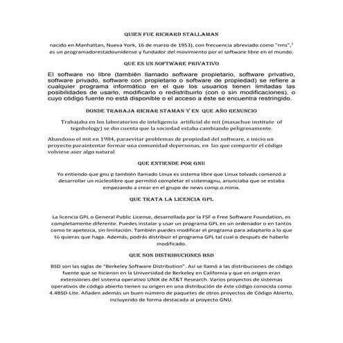 Quien fue richard stallaman