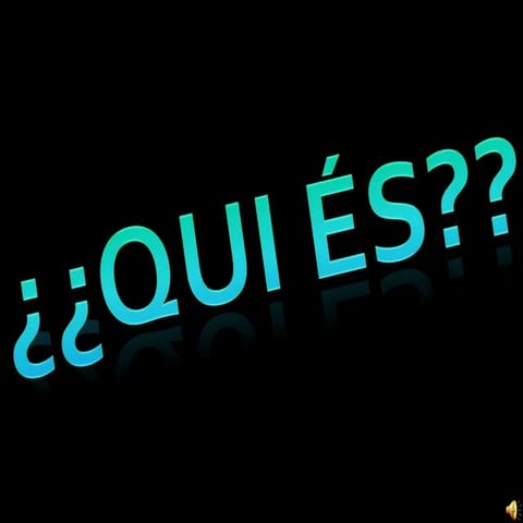 Qui ets tu? | PPTX