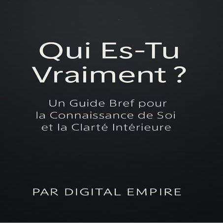 Qui es-tu vraiment: Un Guide Bref pour la Connaissance de Soi et la Clarté Intérieure
