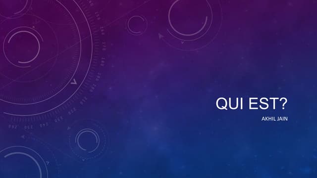 Qui est Quiz Akhil Jain