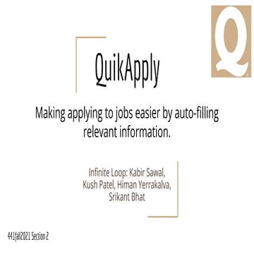 QuikApply MVP2 Preso #5