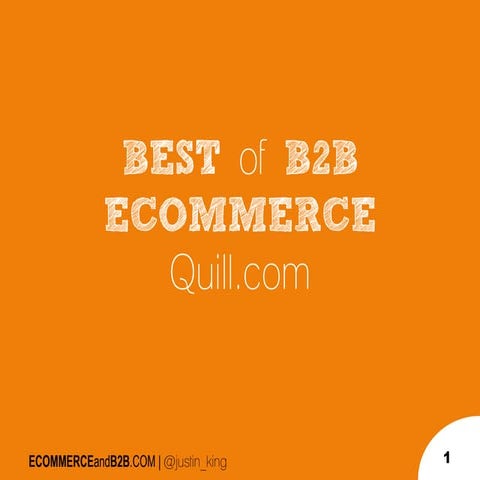 B2B eCommerce Site Example:  Quill.com