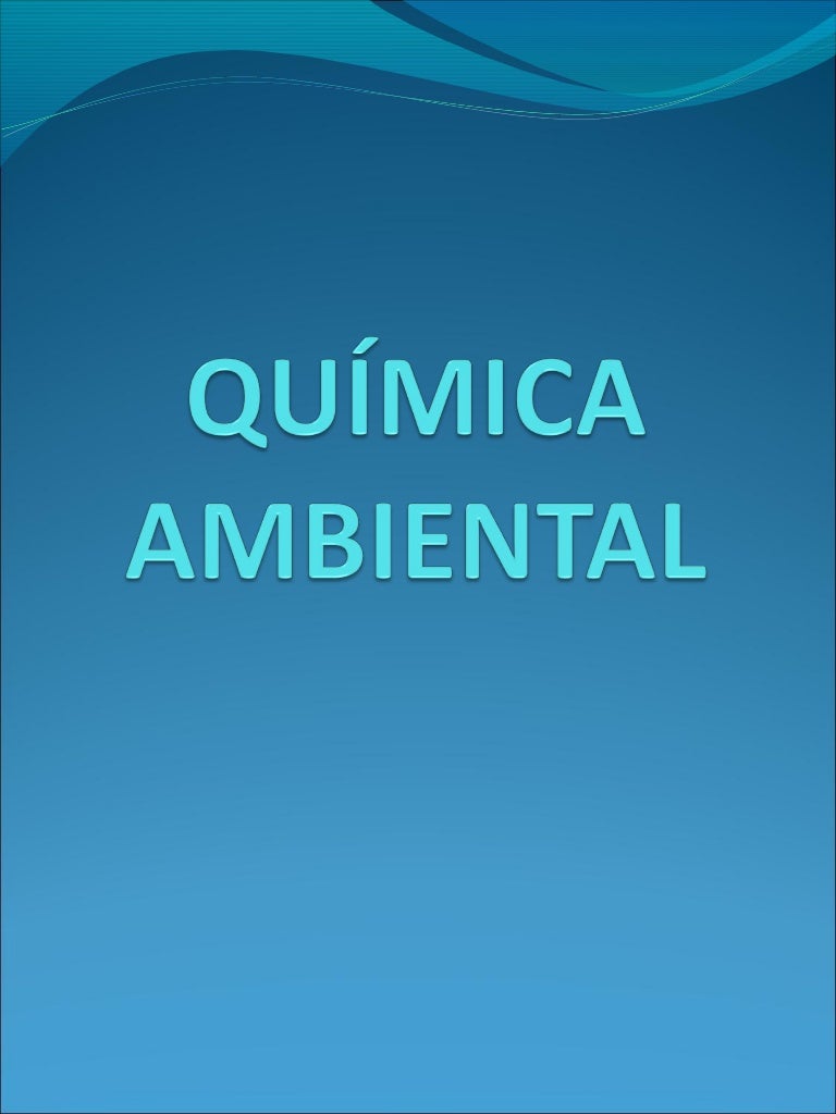 Quimica ambiental