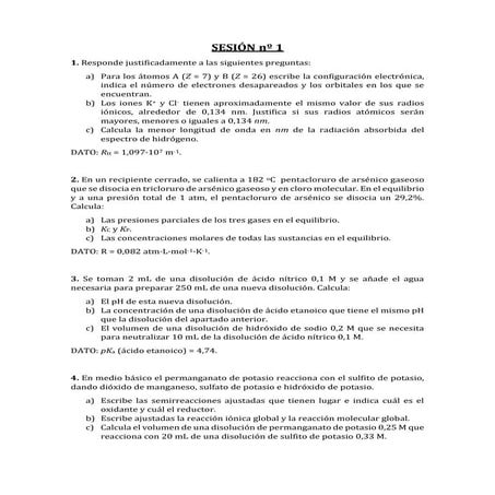 Coleccion de problemas de Quimica Juniembre