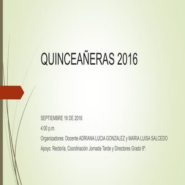 Quinceañeras 2016