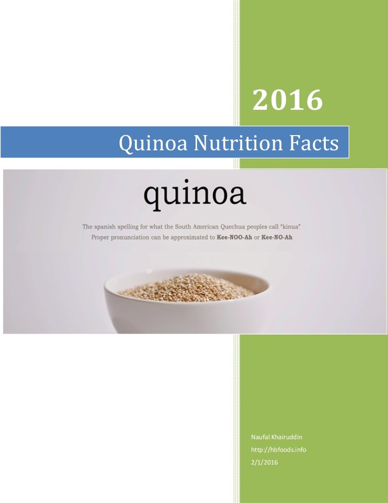Top 5 Quinoa Nutrition Facts