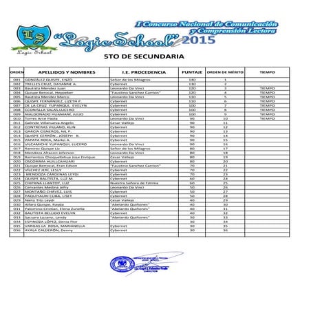 Quinto de-secundaria