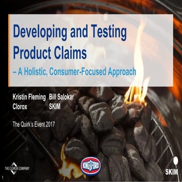 Developing and Testing Product Claims