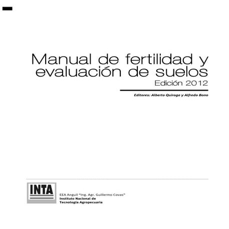 MANUAL DE FERTILIDAD de suelos_Quiroga y Bono