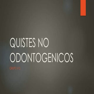 Quistes no odontogenicos