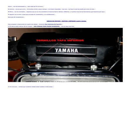 YAMAHA XS 400 - 22 - [BRICO NO MOTOR] - Quitar y reparar cuadro relojes