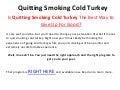 best way to stop smoking cold turkey best way to stop smoking cold turkey