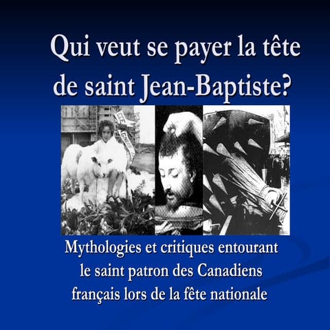 Qui veut se payer la tête de saint Jean-Baptiste