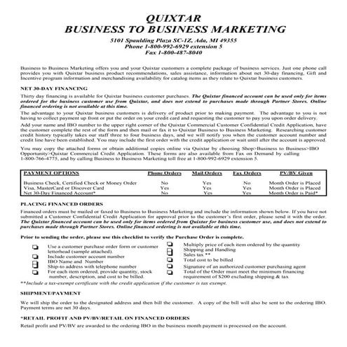 Quixtar Com Crdt Appl I