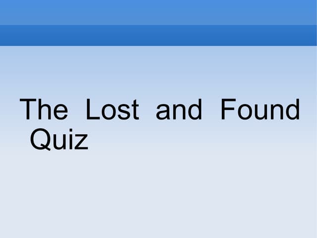 Quiz 