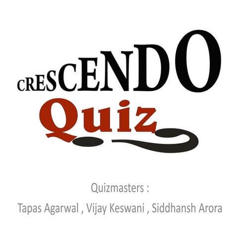 Crescendo Quiz