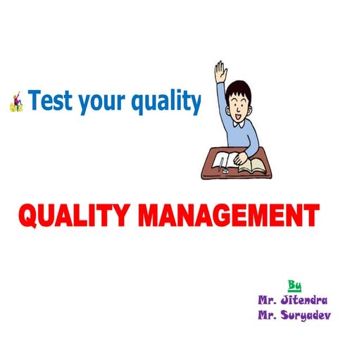 Quality Management Quiz