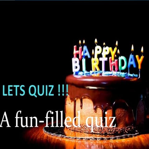 Kids Quiz - Age 7-9 : Birthday Party Activity