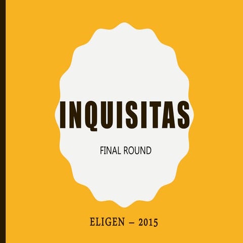 INQUISITAS (QUIZ)
