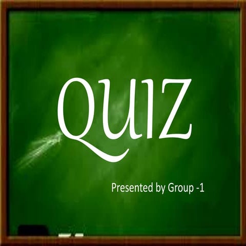 Quiz on general knowledge
