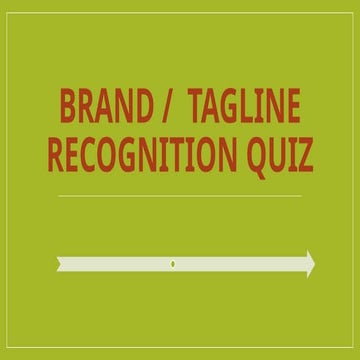 Tagline quiz | PPTX