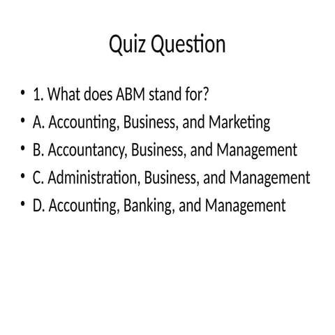 ABM Strand | PPTX