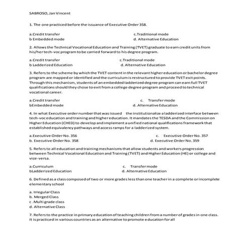 The ladderized education program | PPTX