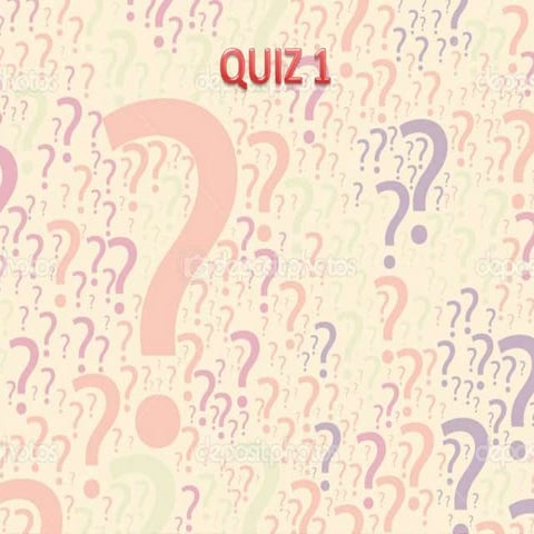 QM Quiz 1